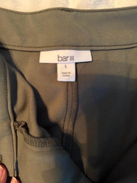 Barr III Wide-Leg High-Waist Pants in Olive Green - Picture 7 of 11